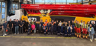 Visit by the Filderstadt Youth Fire Brigade to Putzmeister on 14 May 2025