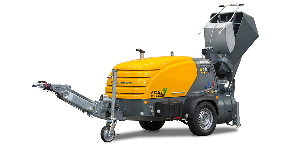 Mixokret M 760 screed conveyor with Stage V motor at bauma 2025
